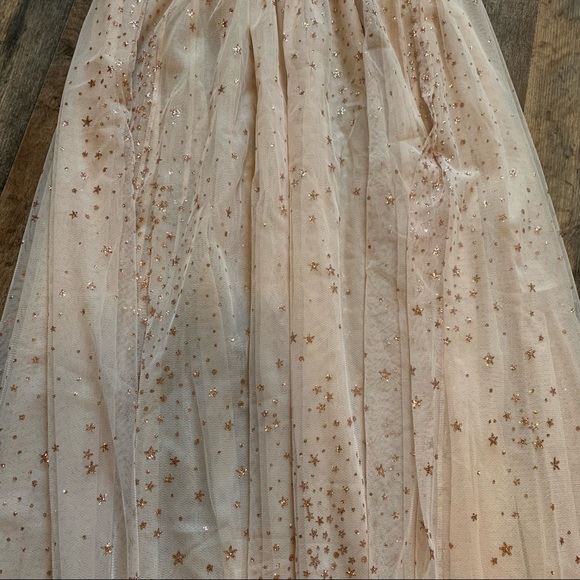 VS Sheer Mesh Sequin Star Maxi Skirt - Picture 9 of 15